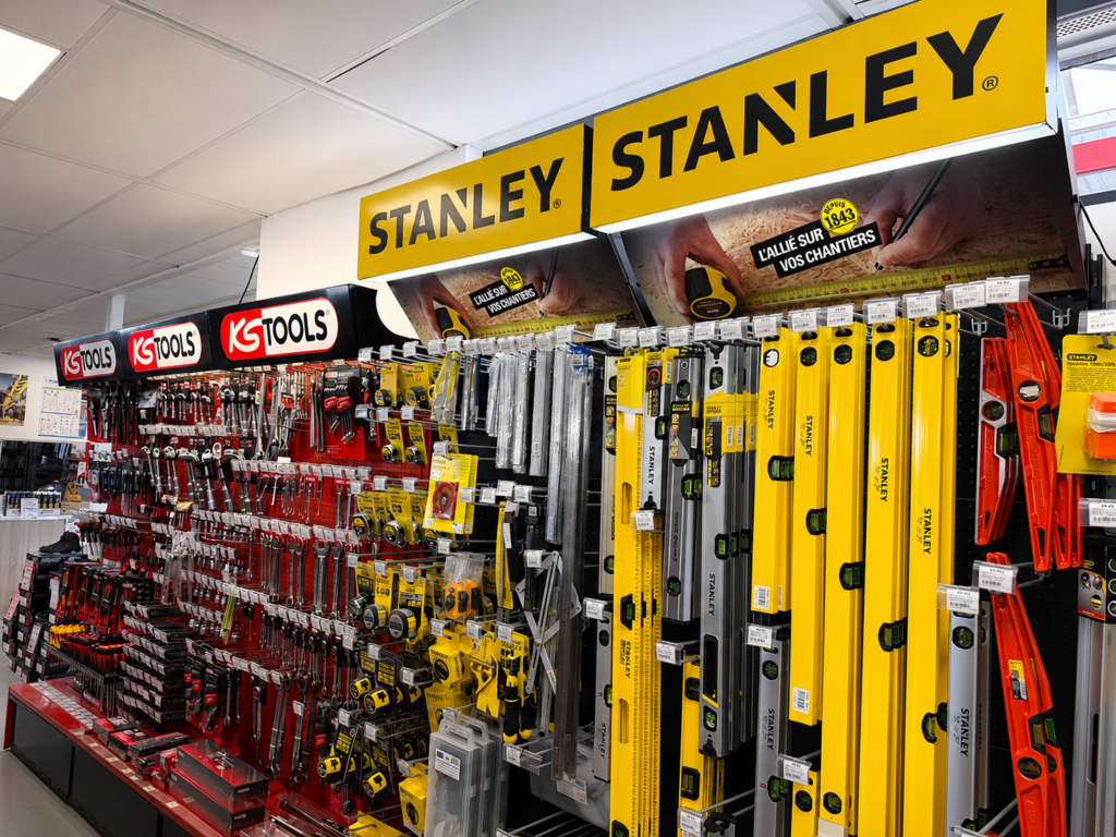 Rayon d'outillage Stanley et Kstools de la Quincaillerie Morel